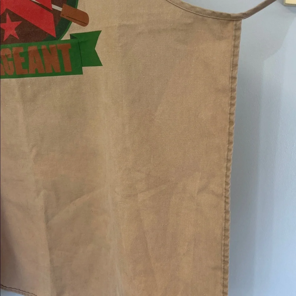 Grill Sergeant Apron - Tan and Green